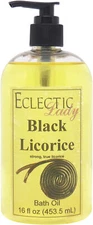Black Licorice Bath Oil  - Scented Body Oil - Relaxing & Moisturizing Bathing