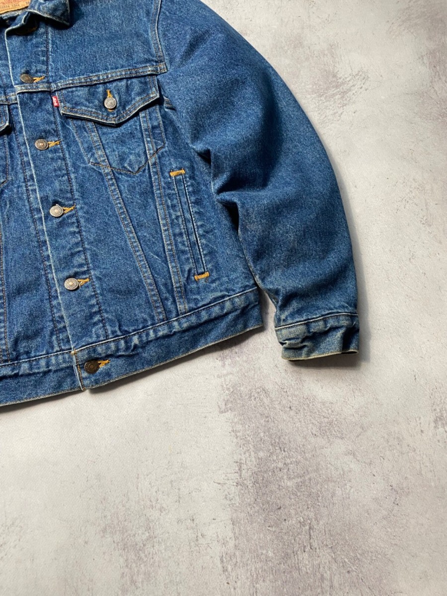 Vintage Levis 70506 90S Blanket Lined Denim Trucker Jacket