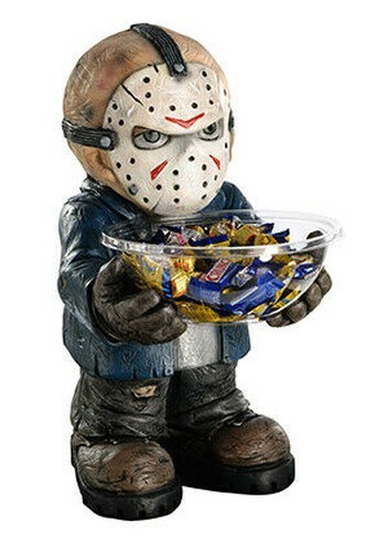 Halloween Decorations Friday The 13th Jason Candy Bowl Holder For