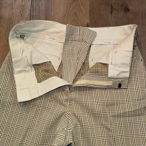 1960s Pants Mens Vintage 60s Madmen Rat pack Disco Plaid Polyester Mod MCM 35 27 - Picture 11 of 14
