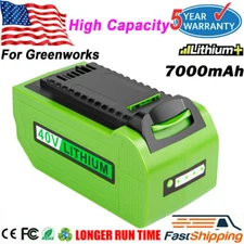For GreenWorks 40V G-MAX 7.0Ah Lithium Battery GW29472 29472 29462 2901319 LED