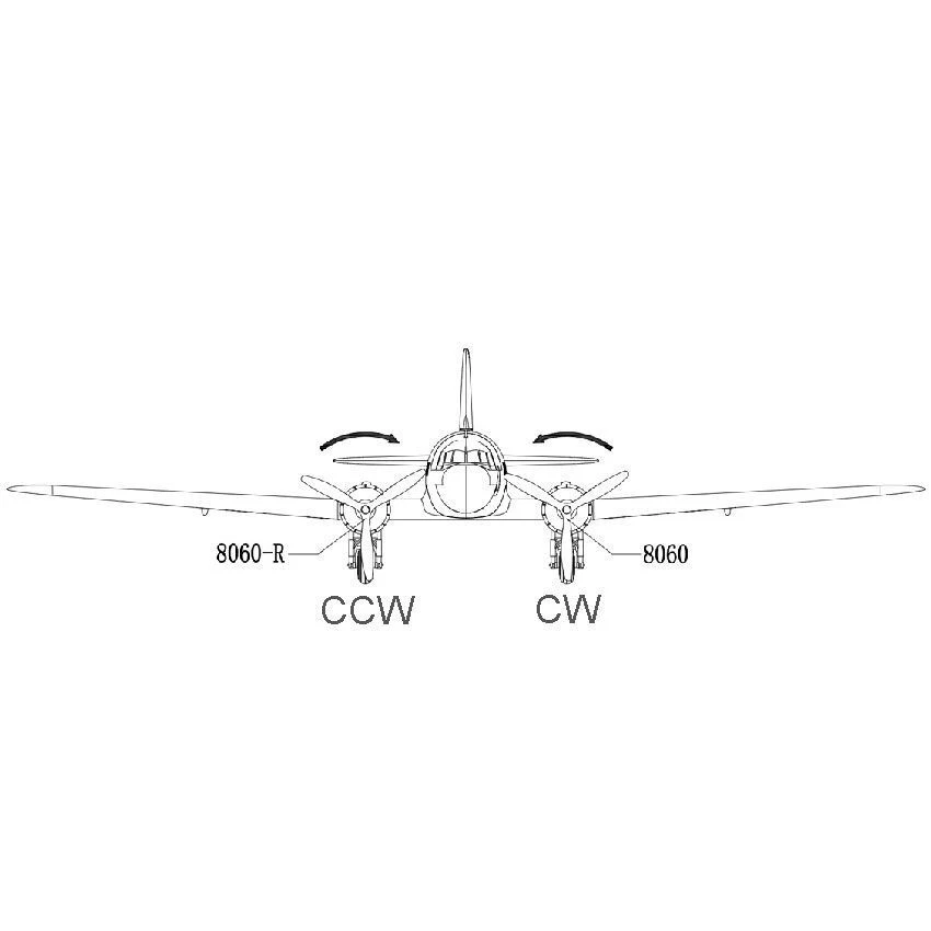 Dynam BM2815A KV1100 CW CCW Motor Shaft for RC Model Airplane Warbird Sporter - Image 4 of 4