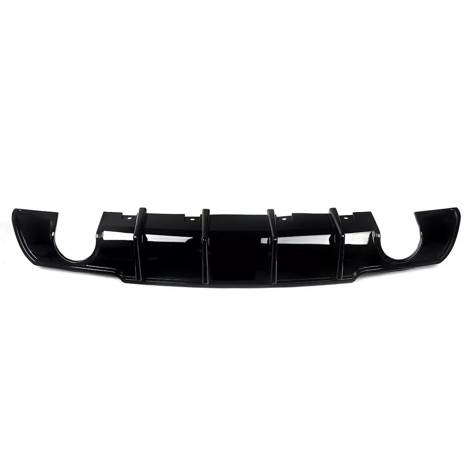 Difusor de parachoques trasero cenefa aletas de tiburón negro brillante para Chrysler 300 2015-2023 Foto 3 de 4