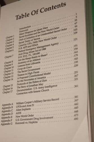 Behold a Pale Horse William Cooper Unrevised Zion Illuminati Masonic Conspiracy - Picture 11 of 21