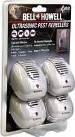 Ultrasonic Pest Repeller 4 Pack Bell & Howell Sonic Electronic Repel Rats Ultrasonic Pest Repeller 4 Pack Bell & Howell Sonic Electronic Repel Rats