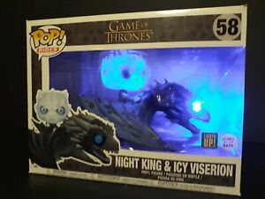 Custom Funko Pop - Light Up Night King & Icy Viserion, HBO, Game of Thrones | eBay