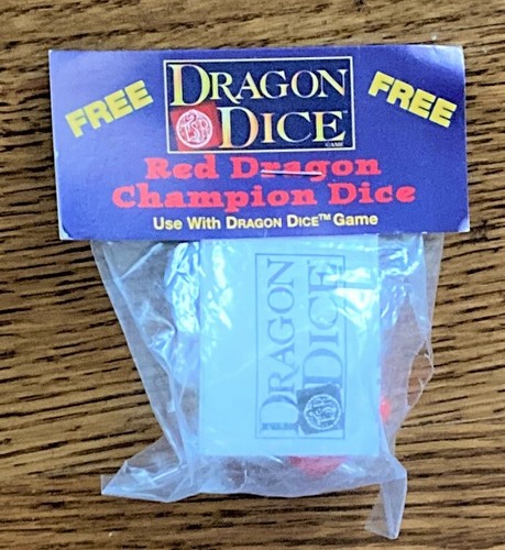 TSR - Dragon Dice Game, Red Dragon Champion Die *NEW* Promo - Picture 2 of 3
