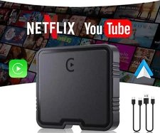 Wireless Car play Adapter, Car Play Adapter Supports Netflix, YouTube, TF Card