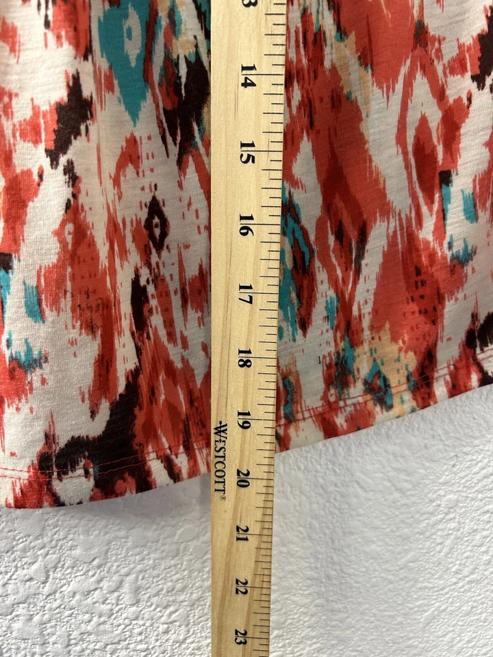 Camisa Tejedores Sin Tirantes Mujer Bañera Top Naranja Talla M Geométrica Azteca Suroeste Foto 4 de 4