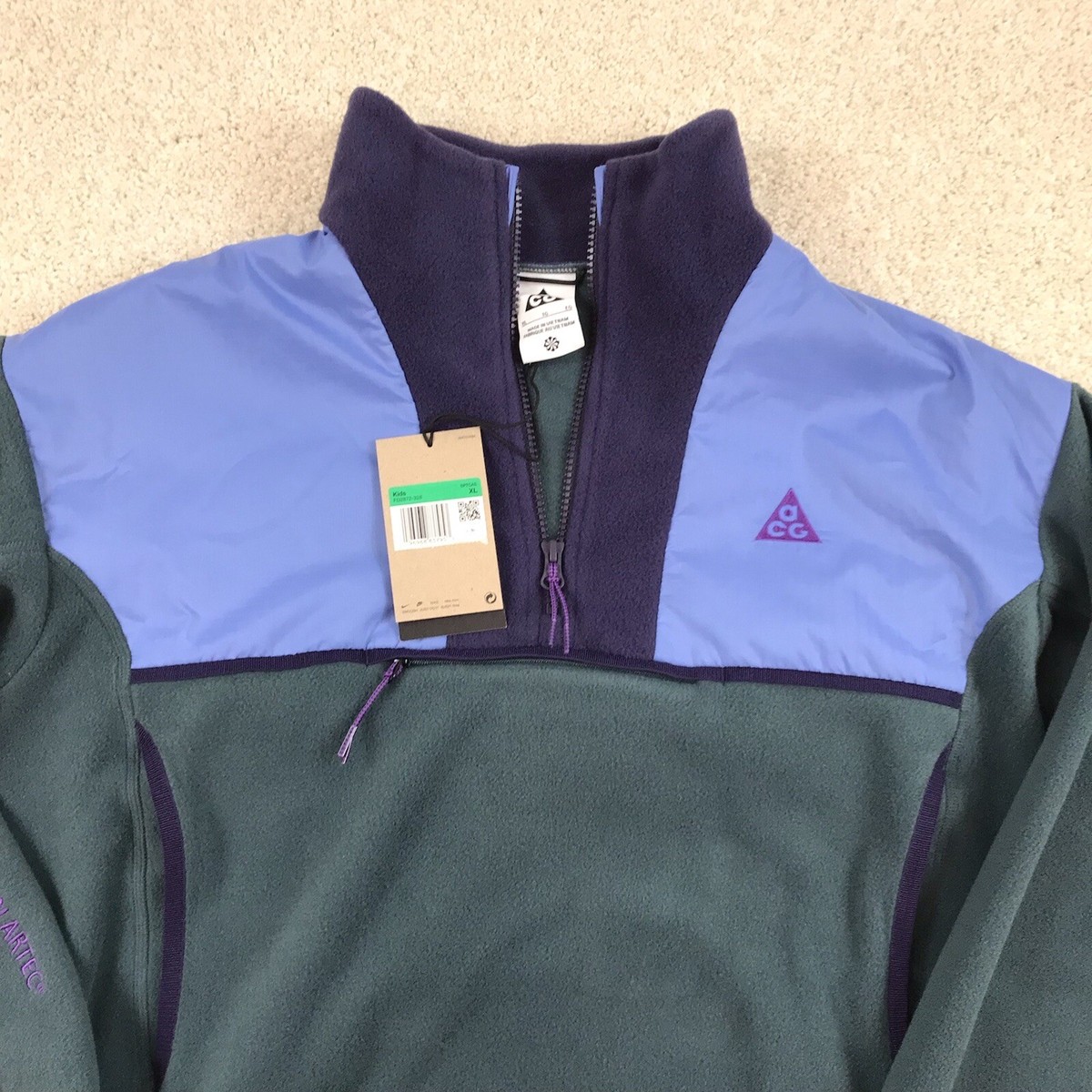 Nike ACG Kids XL Wolf Tree 1/4 Zip Sweater FD2872 328 | eBay