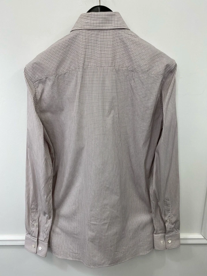 Men Burberry Formal Shirt Slim Fit Made In Italy Size 38 15 - Image 2 of 4