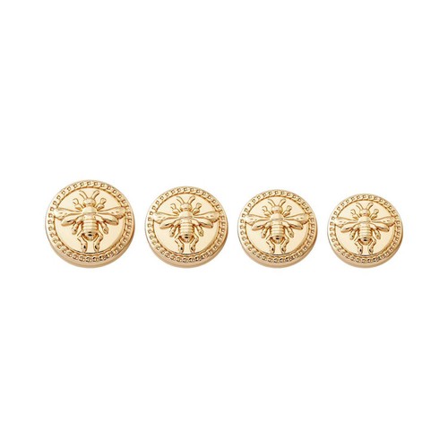 5pcs Bee Embossed Metal Buttons for Sewing 15-23mm - Picture 2 of 12