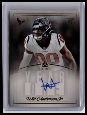 2023 Luminance #Y1WAJSP Will Anderson Jr. Year One Signatures Blue AU,RC - 390