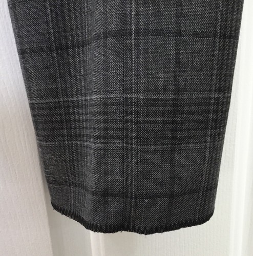 Costume 3 pièces homme Hart Schaffner Marx 40 L New York coupe laine grise plaid 795 $ - Photo 15/17