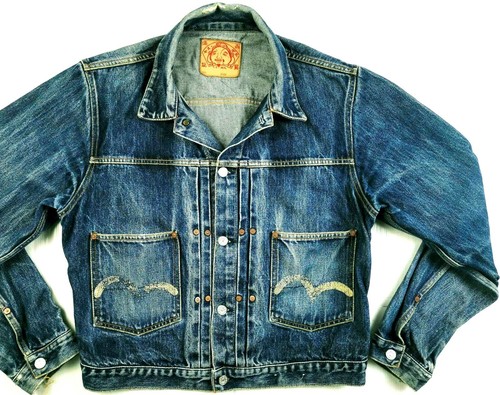 8 RIVETS PAINTED Denim JACKET Jeans 