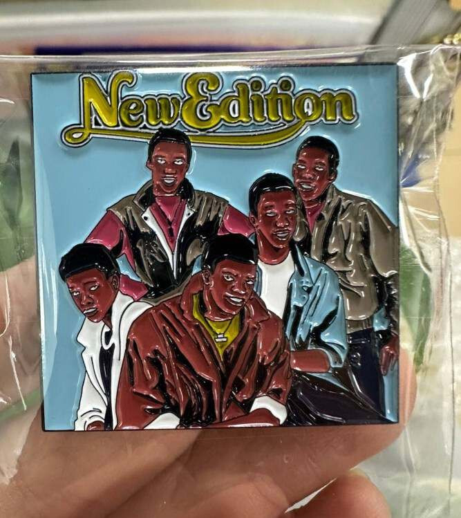 New Edition enamel Pin Lapel Album Cover Art Bobby Brown Ralph