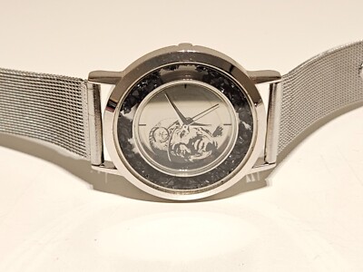 VINTAGE RARE CHROME  MEN'S FRANCE ADVERTISING MINER CGT DES MINES QUARTZ WATCH