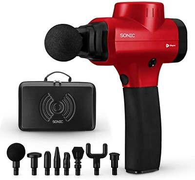 LifePro Sonic Handheld Percussion Massage Gun Deep Tissue Massager