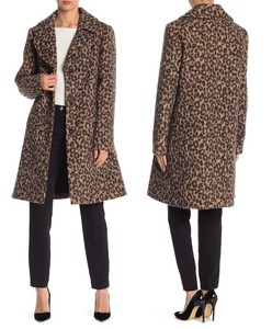Animal print wool coat Clearance