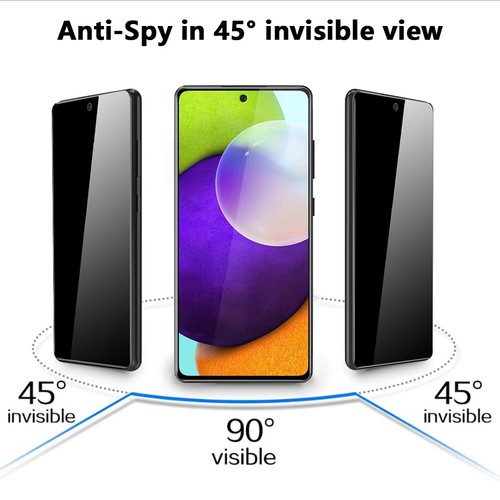 Privacy Anti-Spy Tempered Glass Screen Protector For Samsung Galaxy A32 A52 5G  - Picture 1 of 11