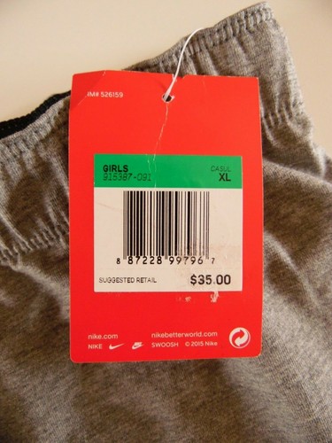 915387-091 New with tag Girls Nike Metal Icon Legging Pant - Picture 3 of 9