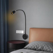 Image of Reading Lamp, Led Bed Lights Wall-mounted Beside Lamps Night