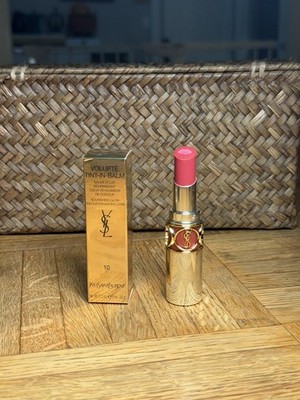 Yves Saint Laurent - Tint In Balm FS Lipstick-#10 Seduce Me Pink  Full Size NIB