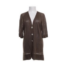 Bruno Manetti, Strickjacke, Damen, Größe: S/M, Braun, Wolle, Fischgräte #65C