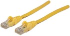 Intellinet Network Patch Cable, Cat6, 0.5m, Yellow, CCA, U/UTP, PVC, RJ45, Gold 