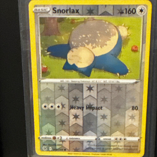 Pokémon TCG Snorlax 55/78 Pokémon GO 2022 English Uncommon Reverse Holo 160 HP