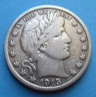 1915-D Barber Half Dollar