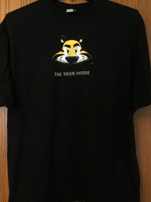 Tony The Tiger  (Kelloggs) -  The Tiger Inside  - Black/2 Sided/Cotton Blend/XL