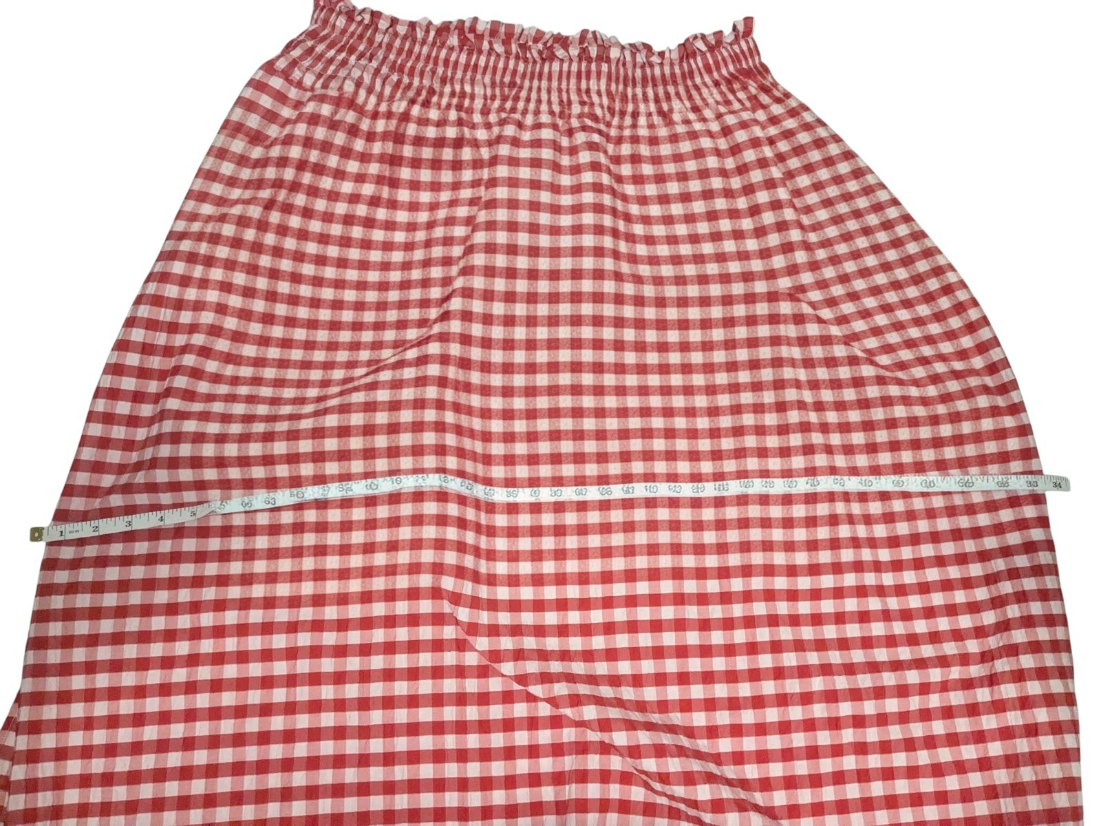 Universal Thread Goods Red Gingham Checkered Skir… - image 3