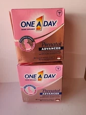 2× One A Day Prenatal Advanced Multivitamin 60 Softgels & 60 Tablets Exp 5/2026.