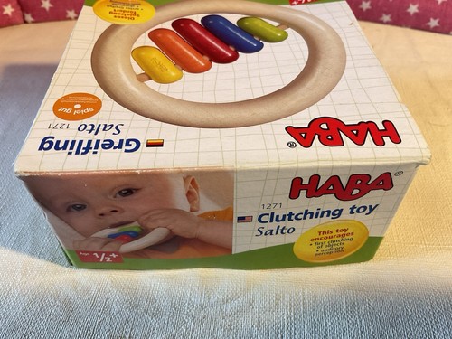 HABA INFANT GREIFLING SALTO WOOD GRASPING, CLUTCHING TOY, QUALITY MADE GERMANY - Picture 8 of 12