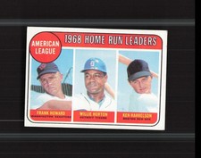 1969 Topps 5 Frank Howard Willie Horton Ken Harrelson AL HR LL