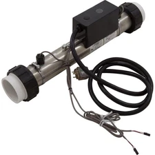 HYDRO-QUIP Heater, FloThru, PS-B Series M7TM, 15"x 2", 230v, 4kW, 60"Cor