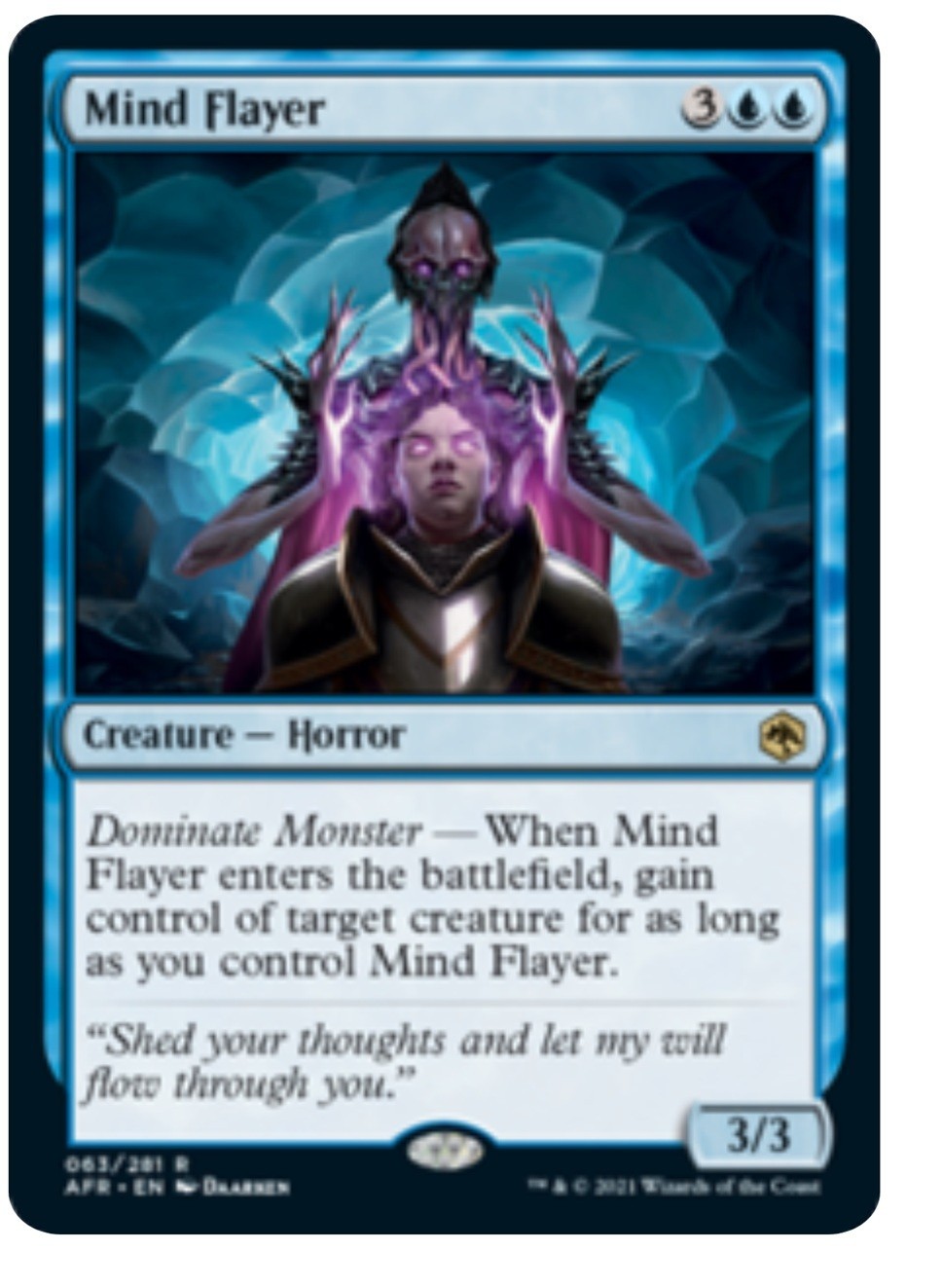 MIND FLAYER  + 10 Random Rares MTG Magic the Gathering xmas set