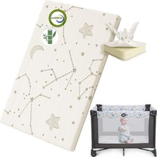 Pack and Play Mattress Pad Breathable 38x26 Waterproof Baby Mattress for Pack...