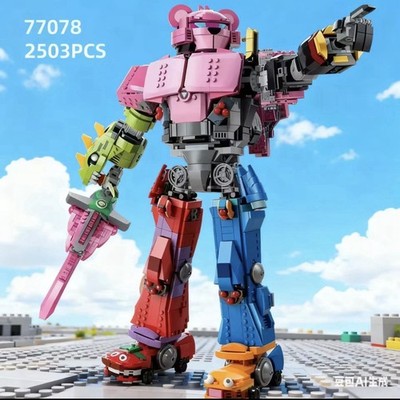 2503PCS Mecha Team Leader Robot Building Blocks Figure Model Toy w/ Sword