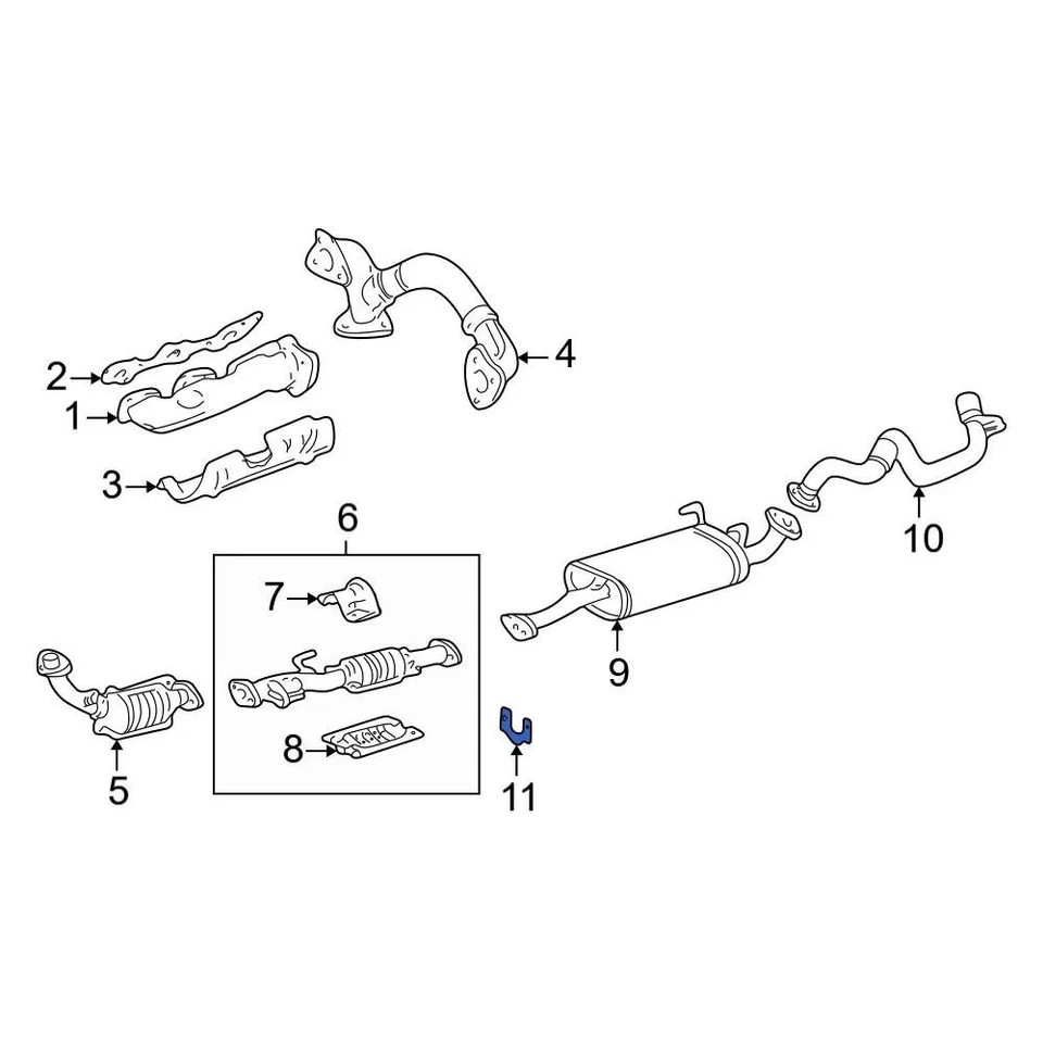 For Toyota Camry 1998-2001 Toyota 1756507040 Exhaust System Hanger - Image 3 of 3