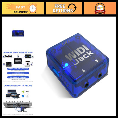Bluetooth MIDI Interface - Ultra Low 3ms Latency, TRS/DIN, USB-C Power