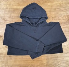 Lululemon Cropped Hoodie Black Size Medium Excellent
