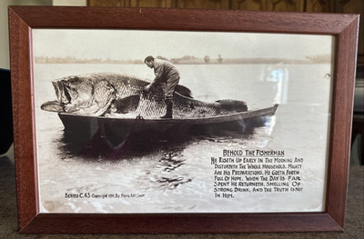 ''Behold the Fisherman'' Series C.43 Vintage Framed Historical Photo Art Shop