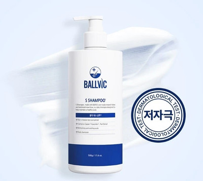BALLVIC S Scalp Shampoo for Men 500ml pH 5.5 Anti-Inflammatory Soothing Care NEW