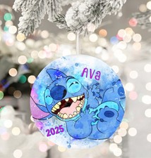 Stitch Personalized Kids Christmas Ornament- Christmas Tree Kids Gift