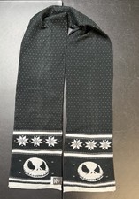 Adult Disney Nightmare Before Christmas Knit Scarf 70" Jack Skellington