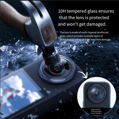 Protecteurs D'Objectif Premium Insta360 X5 - Miroirs De Protection Caméra PC Optique, Installation Rapide Anti-Rayures