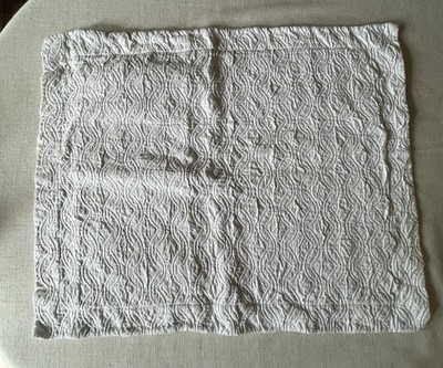 Linea Casa by Sferra 100% Cotton Stone Washed Matelassé Sham Standard White