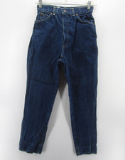 VINTAGE Levis Jeans Women 9 Blue Mom Tapered High Rise Cowgirl White Tab 80s